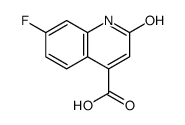 7-氟-2-氧代-1,2-二氢喹啉-4-羧酸结构式