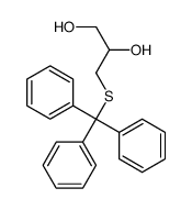 3-tritylsulfanylpropane-1,2-diol结构式