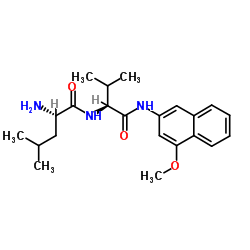 H-Leu-Val-4MβNA · HCl structure