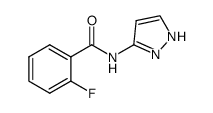 2-fluoro-N-1H-pyrazol-3-ylbenzamide结构式