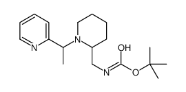 [1-(1-Pyridin-2-yl-ethyl)-piperidin-2-ylmethyl]-carbamic acid tert-butyl ester structure