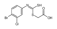 2-[(4-bromo-3-chlorophenyl)carbamothioylsulfanyl]acetic acid结构式