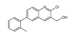 (2-chloro-6-o-tolylquinolin-3-yl)methanol结构式