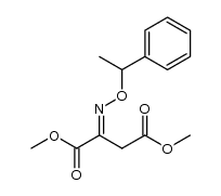 dimethyl 2-(1-phenylethoxyimino)succinate结构式