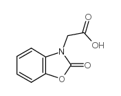 (2-氧代-1,3-苯并噁唑-3(2H)-基)乙酸结构式