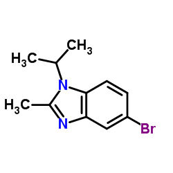 5-Bromo-1-isopropyl-2-methyl-1H-benzimidazole Structure