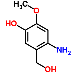 4-Amino-5-(hydroxymethyl)-2-methoxyphenol Structure