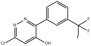 6-Chloro-3-(3-(trifluoromethyl)phenyl)pyridazin-4-ol Structure