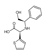 (S)-2-((R)-2-hydroxy-1-phenylethylamino)-2-(2-thienyl)ethanoic acid结构式