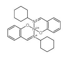 Nickel,bis[2-[(cyclohexylimino)methyl]phenolato-N,O]- (9CI) Structure