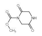 1-Piperazinecarboxylicacid,2,5-dioxo-,methylester(9CI) Structure