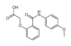 2-[2-[(4-methoxyphenyl)carbamoyl]phenoxy]acetic acid Structure