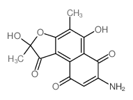 Naphtho[2,1-b]furan-1,6,9(2H)-trione,7-amino-2,5-dihydroxy-2,4-dimethyl-结构式