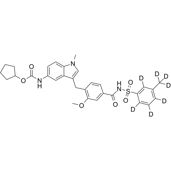 Zafirlukast m-Tolyl Isomer-d7结构式