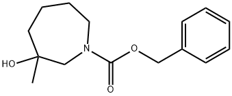 Benzyl 3-Hydroxy-3-Methylazepane-1-Carboxylate Structure