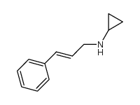 N-(3-phenylprop-2-enyl)cyclopropanamine结构式