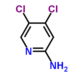 4,5-二氯-2-氨基吡啶结构式