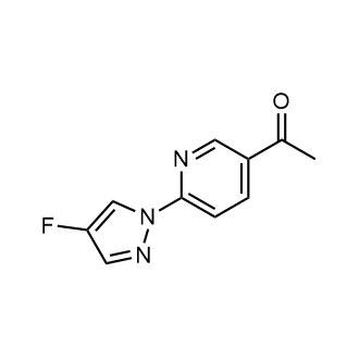 1-(6-(4-Fluoro-1H-pyrazol-1-yl)pyridin-3-yl)ethan-1-one structure