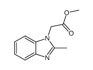 methyl 2-(2-methyl-1H-benzimidazol-1-yl)acetate结构式