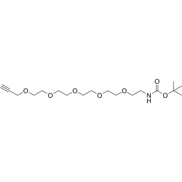 Boc-NH-PEG5-propargyl结构式