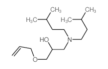 1-(bis(3-methylbutyl)amino)-3-prop-2-enoxy-propan-2-ol结构式