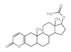 11a,13a-dimethyl-8-oxo-1,2,3,3a,3b,4,5,5a,6,8,11,11a,11b,12,13,13a-hexadecahydrocyclopenta[5,6]naphtho[1,2-g]chromen-1-yl acetate Structure