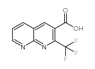 2-(三氟甲基)-1,8-萘啶-3-羧酸结构式