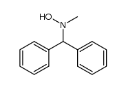 N-benzhydryl-N-methyl-hydroxylamine Structure