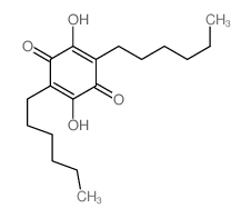 2,5-Cyclohexadiene-1,4-dione,2,5-dihexyl-3,6-dihydroxy- structure