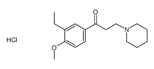 1-(3-ethyl-4-methoxyphenyl)-3-piperidin-1-ylpropan-1-one,hydrochloride Structure