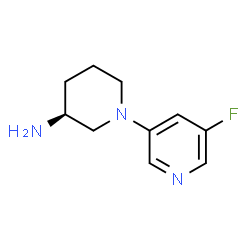 3-Piperidinamine,1-(5-fluoro-3-pyridinyl)-,(3S)-(9CI)结构式