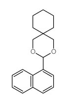 2,4-Dioxaspiro[5.5]undecane,3-(1-naphthalenyl)-结构式