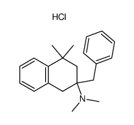 (2-Benzyl-4,4-dimethyl-1,2,3,4-tetrahydro-naphthalen-2-yl)-dimethyl-amine; hydrochloride Structure