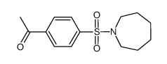 1-[4-(azepane-1-sulfonyl)phenyl]ethan-1-one structure