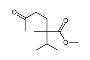 2-Isopropyl-2-methyl-5-oxohexanoic acid methyl ester Structure