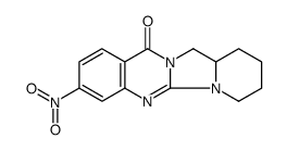 7,8,9,10,10a,11-Hexahydro-3-nitro-13H-pyrido[1',2':3,4]imidazo[2,1-b]quinazolin-13-one结构式