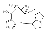 Platynecine, cyclic 5-ethylidene-2,4-dihydroxy-2, 3-dimethylhexanedioate (ester) Structure