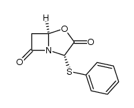 (2S,5R)-2-Phenylthio-4-oxa-1-azabicyclo[3.2.0]heptan-3,7-dione Structure