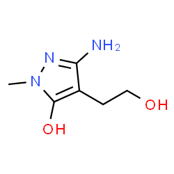 1H-Pyrazole-4-ethanol,3-amino-5-hydroxy-1-methyl-结构式