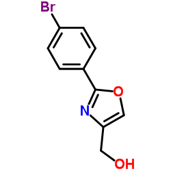 [2-(4-Bromophenyl)-1,3-oxazol-4-yl]methanol结构式