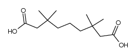 3,3,7,7-tetramethylazelainic acid Structure