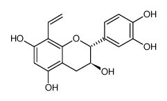 8-vinyl-(+)-catechin Structure