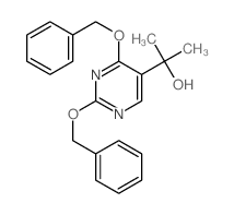 5-Pyrimidinemethanol,a,a-dimethyl-2,4-bis(phenylmethoxy)- Structure