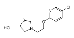 3-[2-(5-chloropyridin-2-yl)oxyethyl]-1,3-thiazolidine,hydrochloride Structure