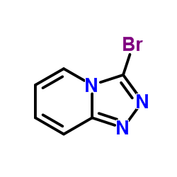 3-溴-[1,2,4]三唑并[4,3-a]吡啶结构式