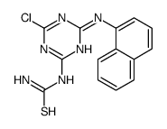 [4-chloro-6-(naphthalen-1-ylamino)-1,3,5-triazin-2-yl]thiourea结构式