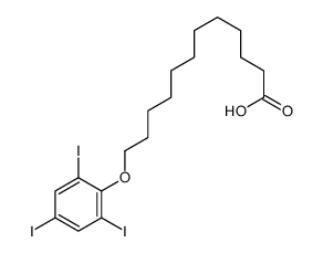 12-(2,4,6-triiodophenoxy)dodecanoic acid Structure