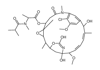 N2'-Deacetyl-15-hydroxy-N2'-(2-methyl-1-oxopropyl)maytansine Structure