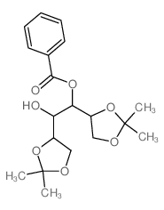 [1,2-bis(2,2-dimethyl-1,3-dioxolan-4-yl)-2-hydroxy-ethyl] benzoate structure