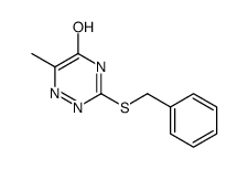 3-(benzylsulfanyl)-6-methyl-1,2,4-triazin-5(2H)-one Structure